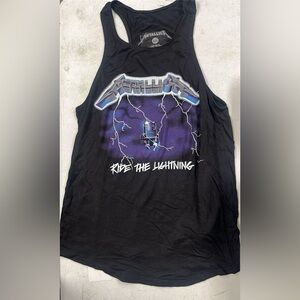 NWOT Metallica "Ride the Lightning" Black Graphic Tank Top